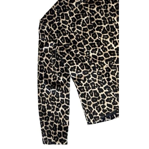 Liz Claiborne Career Women's Blazer Animal Print Small Zip Jacket Professional - Picture 4 of 8
